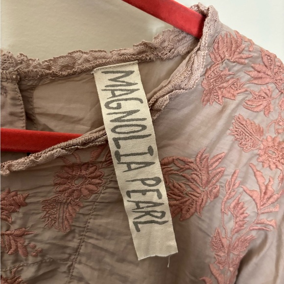 LIKE NEW Magnolia Pearl Embroidered Swarna Blouse 1089 - Picture 8 of 11